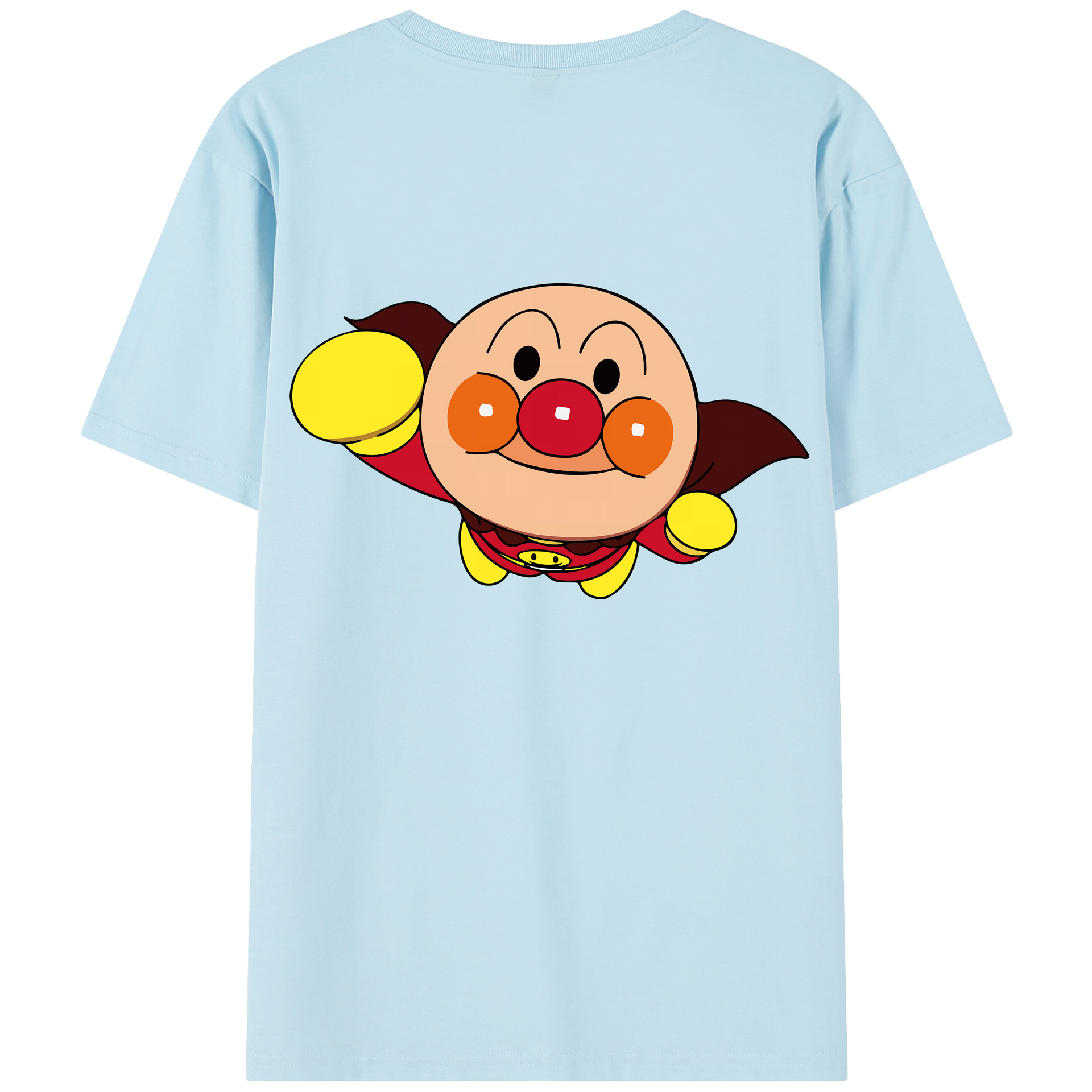 （画像用） アンパンマン Anpanman 綿100％半袖Tシャツ（背面プリント）